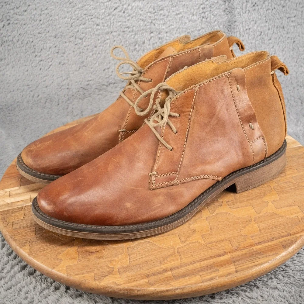 Steve Madden Mens‎ 11 D Hand Made Brown Leather McCormick  display picture 3